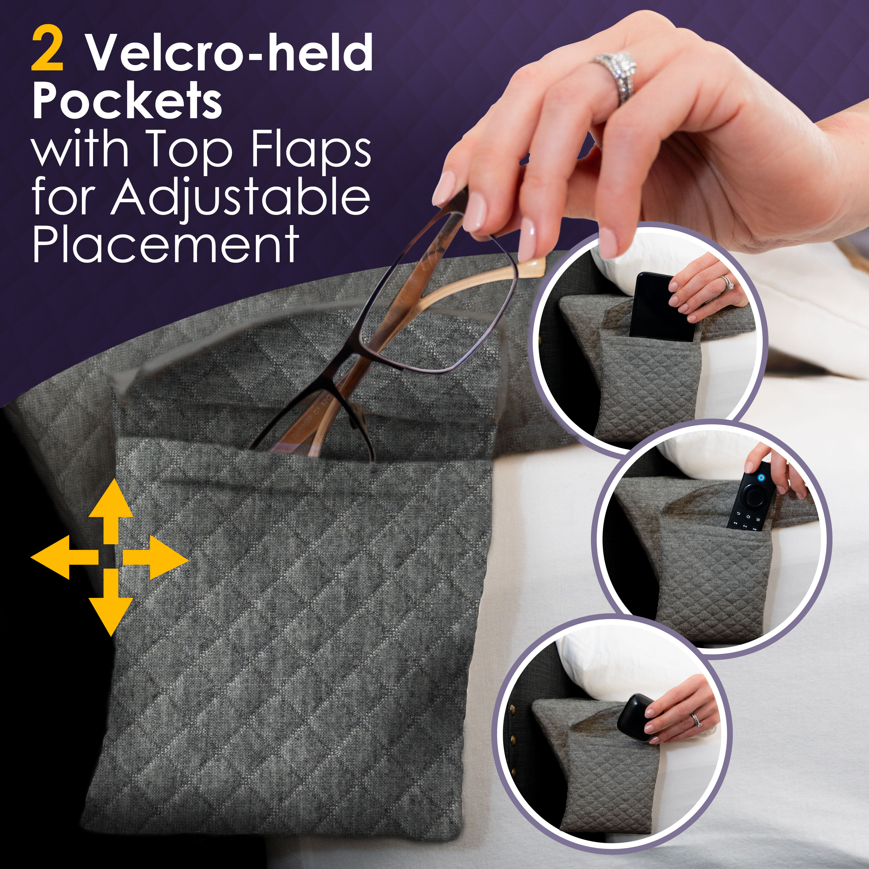 Bed Wedge Pillow - Grey - Image 7